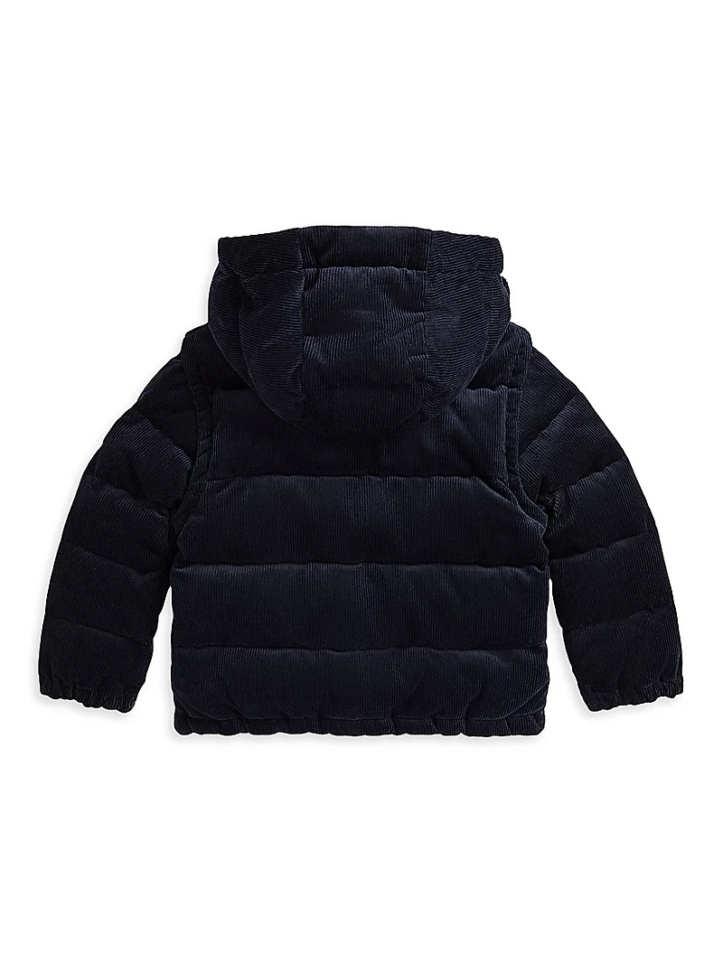 Little Boy's & Corduroy Down Bomber Jacket