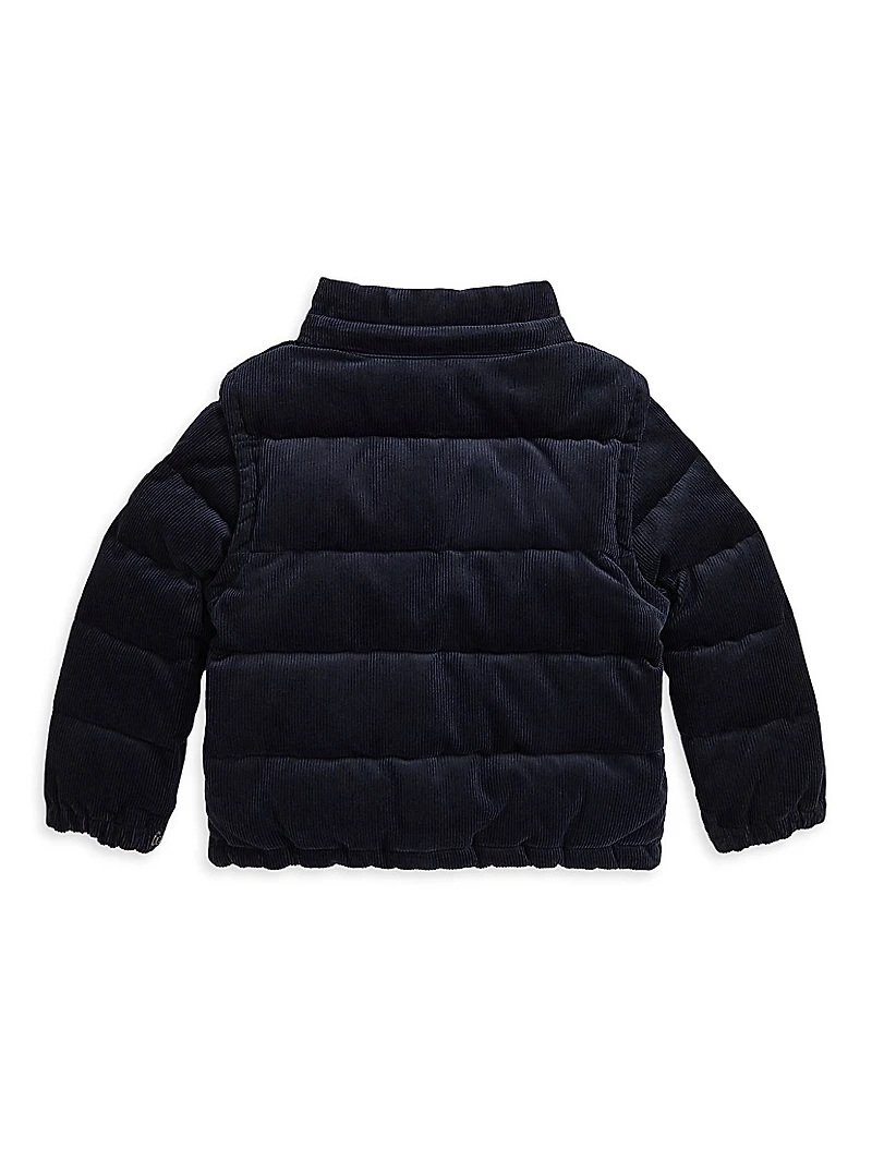 Little Boy's & Corduroy Down Bomber Jacket