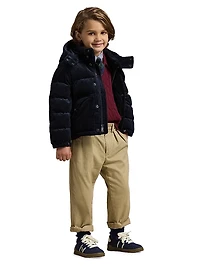 Little Boy's & Corduroy Down Bomber Jacket
