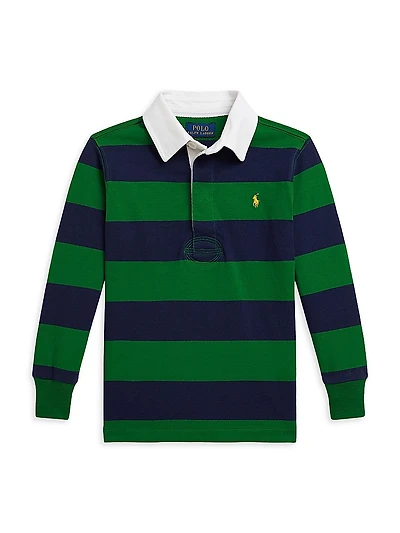 Little Boy's & Classic Striped Rugby Shirt