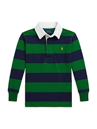 Little Boy's & Classic Striped Rugby Shirt