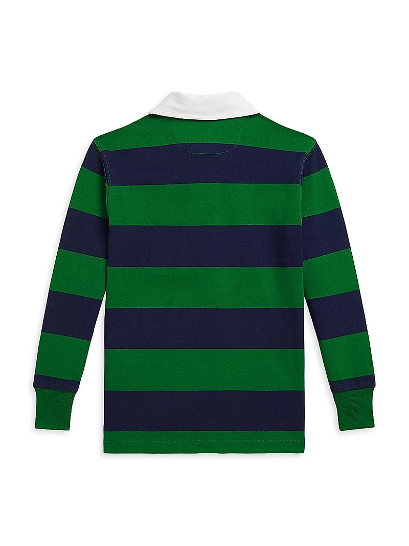 Little Boy's & Classic Striped Rugby Shirt