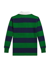 Little Boy's & Classic Striped Rugby Shirt