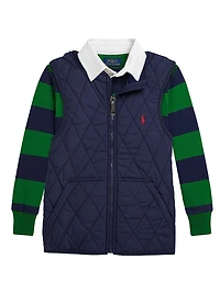 Little Boy's & Classic Striped Rugby Shirt