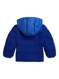Little Boy's & Teddy Ripstop Bomber Jacket