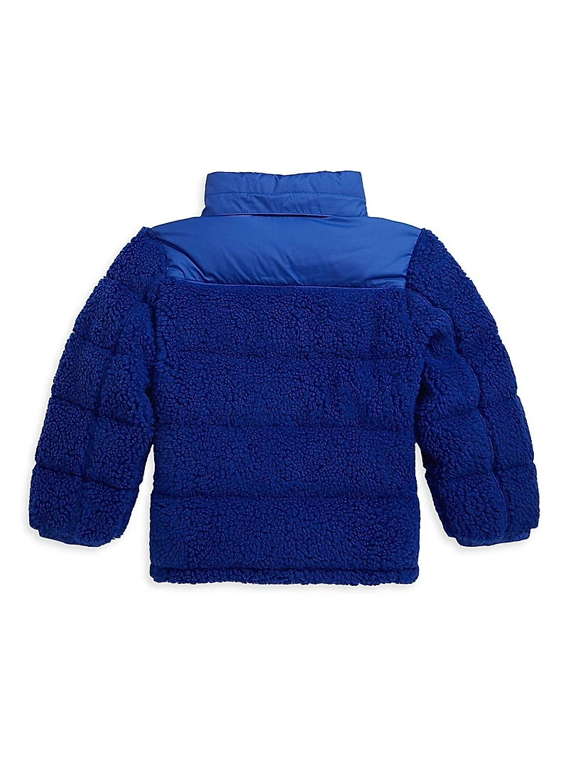 Little Boy's & Teddy Ripstop Bomber Jacket