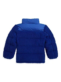 Little Boy's & Teddy Ripstop Bomber Jacket