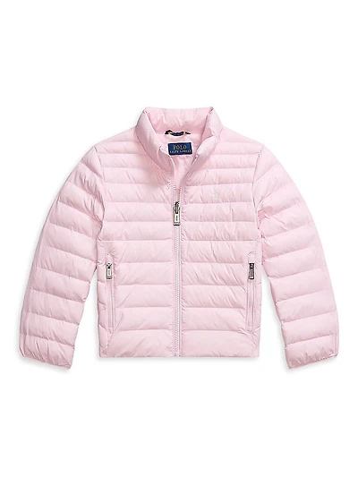 Little Kid's & Colden Puffer Bomber Jacket