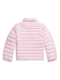Little Kid's & Colden Puffer Bomber Jacket
