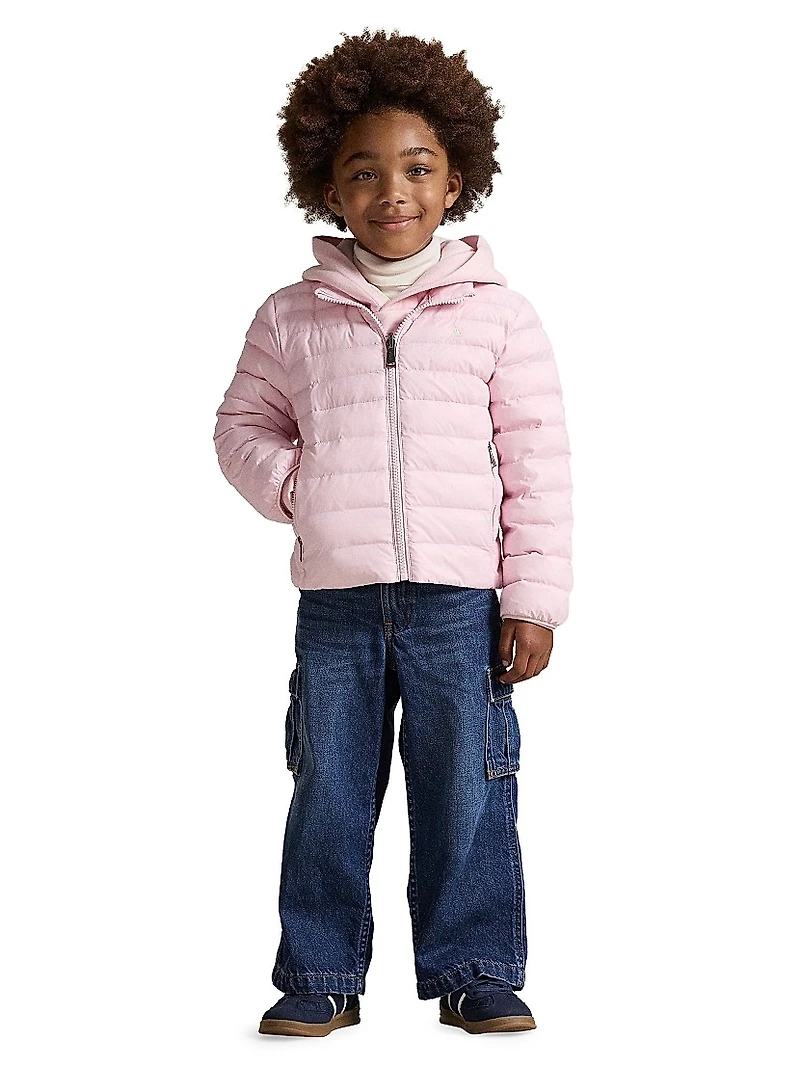 Little Kid's & Colden Puffer Bomber Jacket
