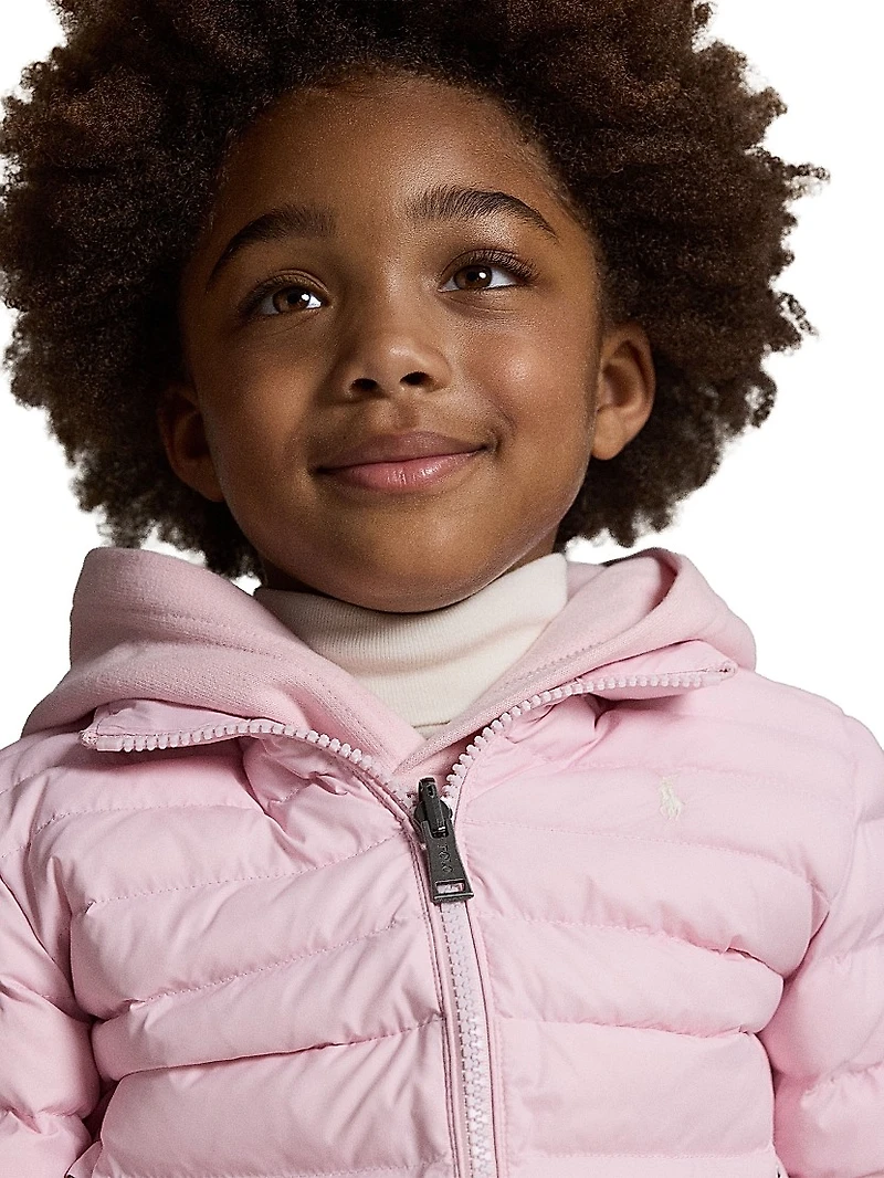 Little Kid's & Colden Puffer Bomber Jacket