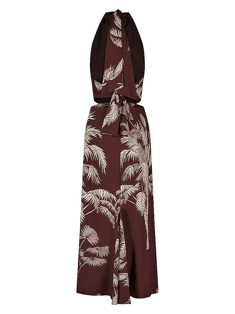 Candelaria Encanto Invernal Printed Slim-Fit Maxi Dress
