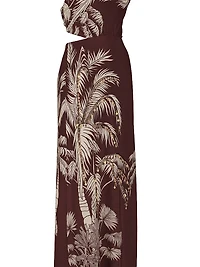 Candelaria Encanto Invernal Printed Slim-Fit Maxi Dress