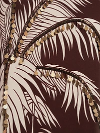 Candelaria Encanto Invernal Printed Slim-Fit Maxi Dress