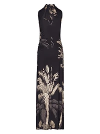 Candelaria Moon Goddess Ruched Maxi Dress