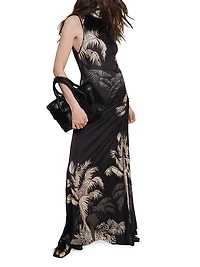 Candelaria Moon Goddess Ruched Maxi Dress