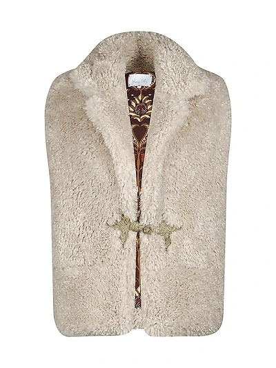 Candelaria Whimsy Faux-Fur Vest