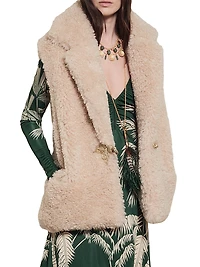Candelaria Whimsy Faux-Fur Vest