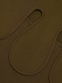 Brunelo Cut-Out Strapless Sheath Dress