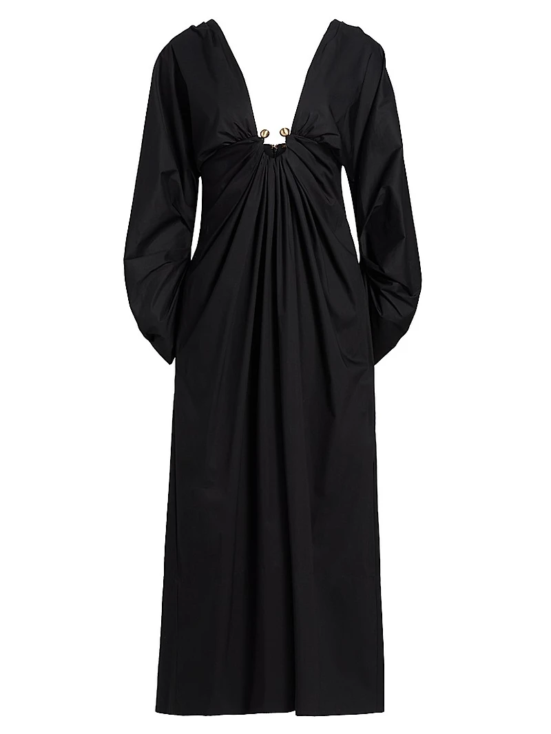 Deirdra Prong Draped Cocktail Dress