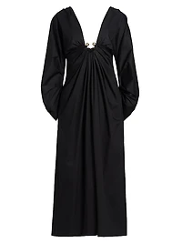 Deirdra Prong Draped Cocktail Dress