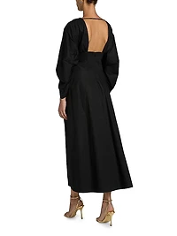 Deirdra Prong Draped Cocktail Dress