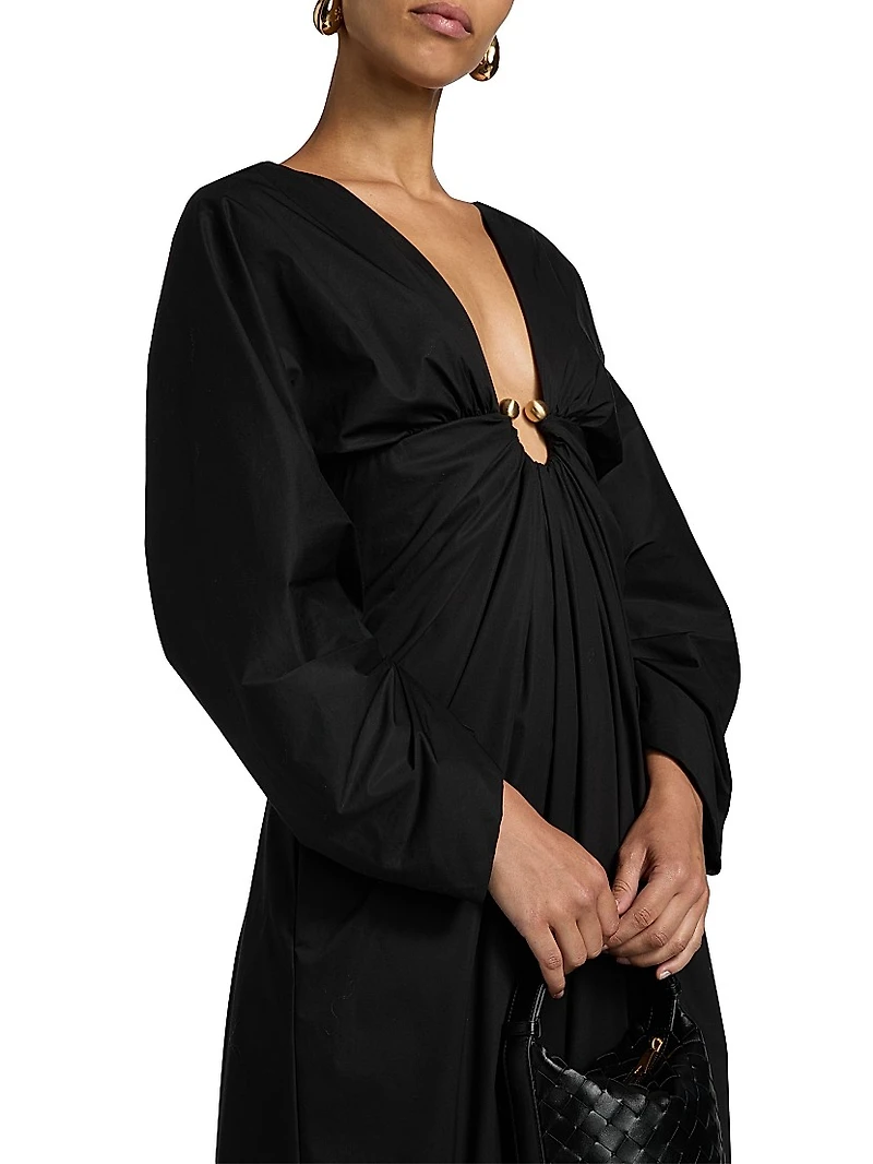 Deirdra Prong Draped Cocktail Dress