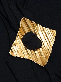 Deirdra Prong Draped Cocktail Dress