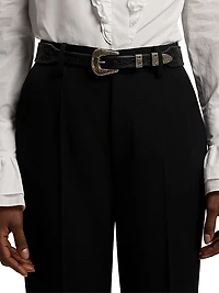 Tooled Leather Belt