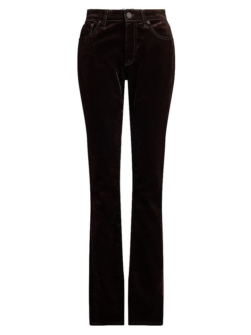 Seth Stretch-Velvet Skinny Pants