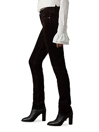 Seth Stretch-Velvet Skinny Pants