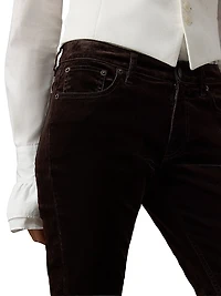 Seth Stretch-Velvet Skinny Pants