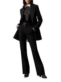 Missy Embellished-Velvet Shirt