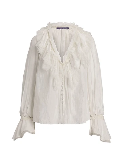 Kensley Cotton-Silk Voile Blouse