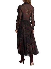 Melony Floral Crinkle Chiffon Day Dress