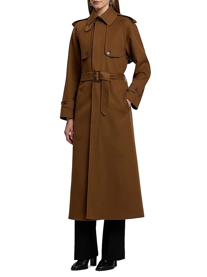 Wilen Double-Faced Wool-Cashmere Coat