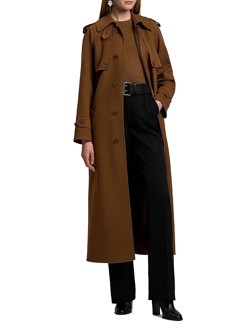 Wilen Double-Faced Wool-Cashmere Coat