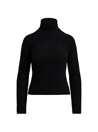 Pointelle Knit Cashmere Sweater