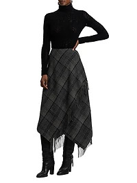 Pointelle Knit Cashmere Sweater