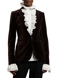 Parker Stretch Velvet Jacket