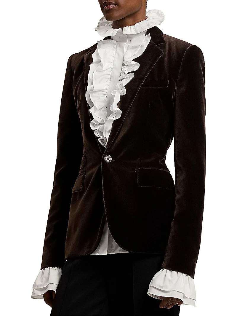 Parker Stretch Velvet Jacket