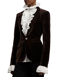 Parker Stretch Velvet Jacket