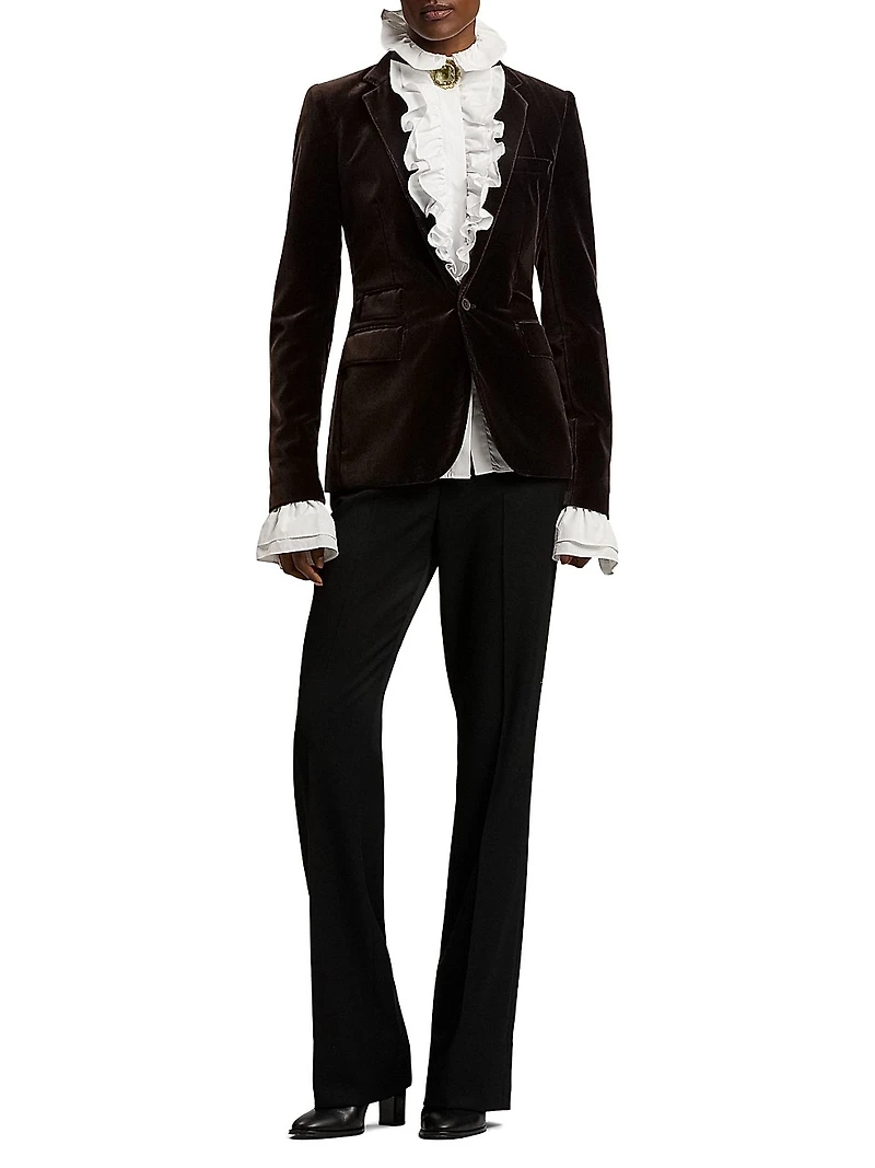 Parker Stretch Velvet Jacket