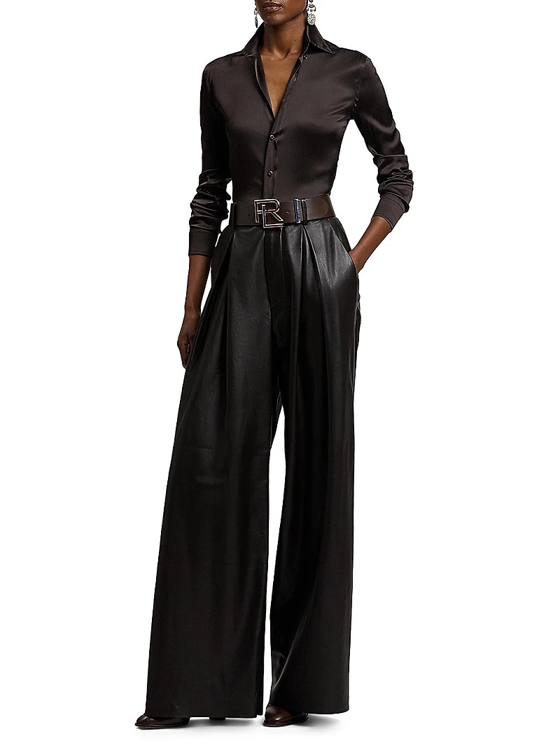 Cameron Stretch-Silk Straight-Fit Shirt