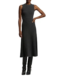 Lofty Cashmere-Blend Midi-Sweaterdress