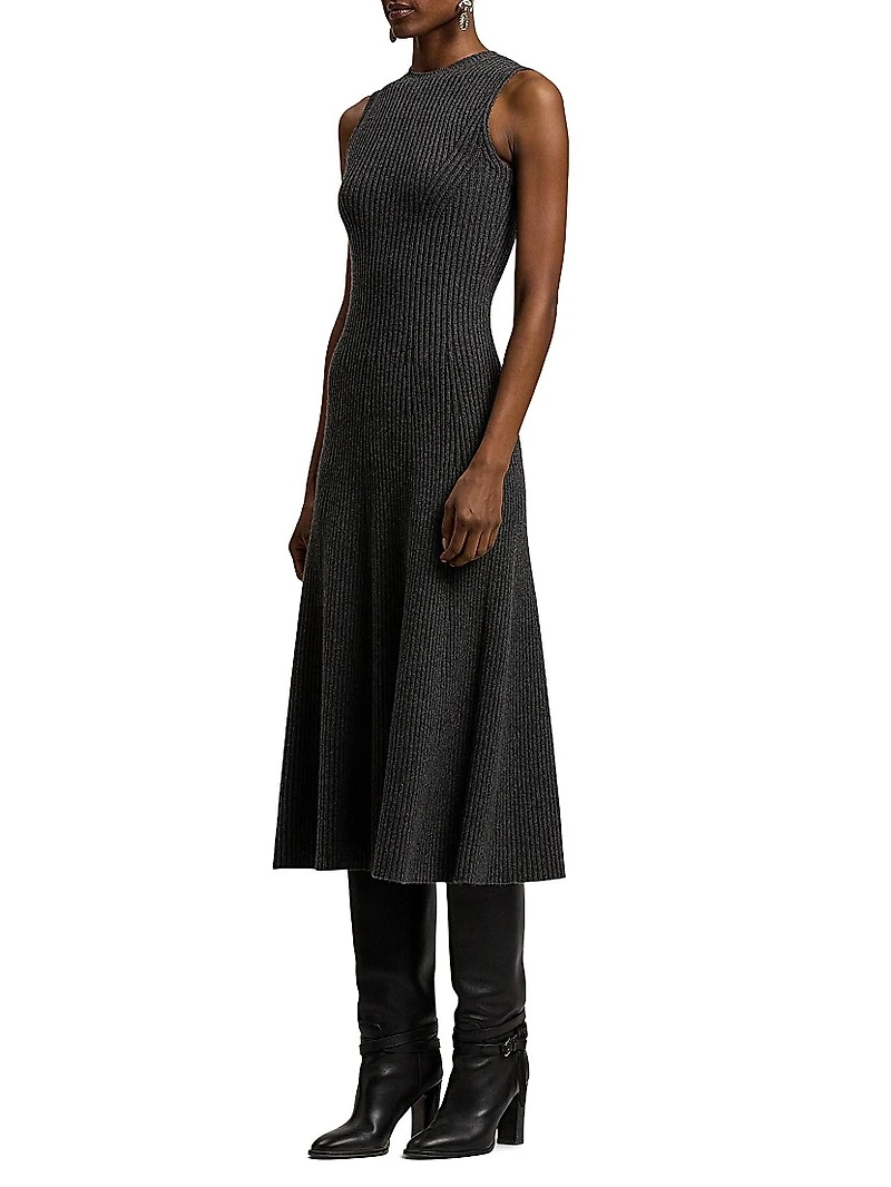 Lofty Cashmere-Blend Midi-Sweaterdress