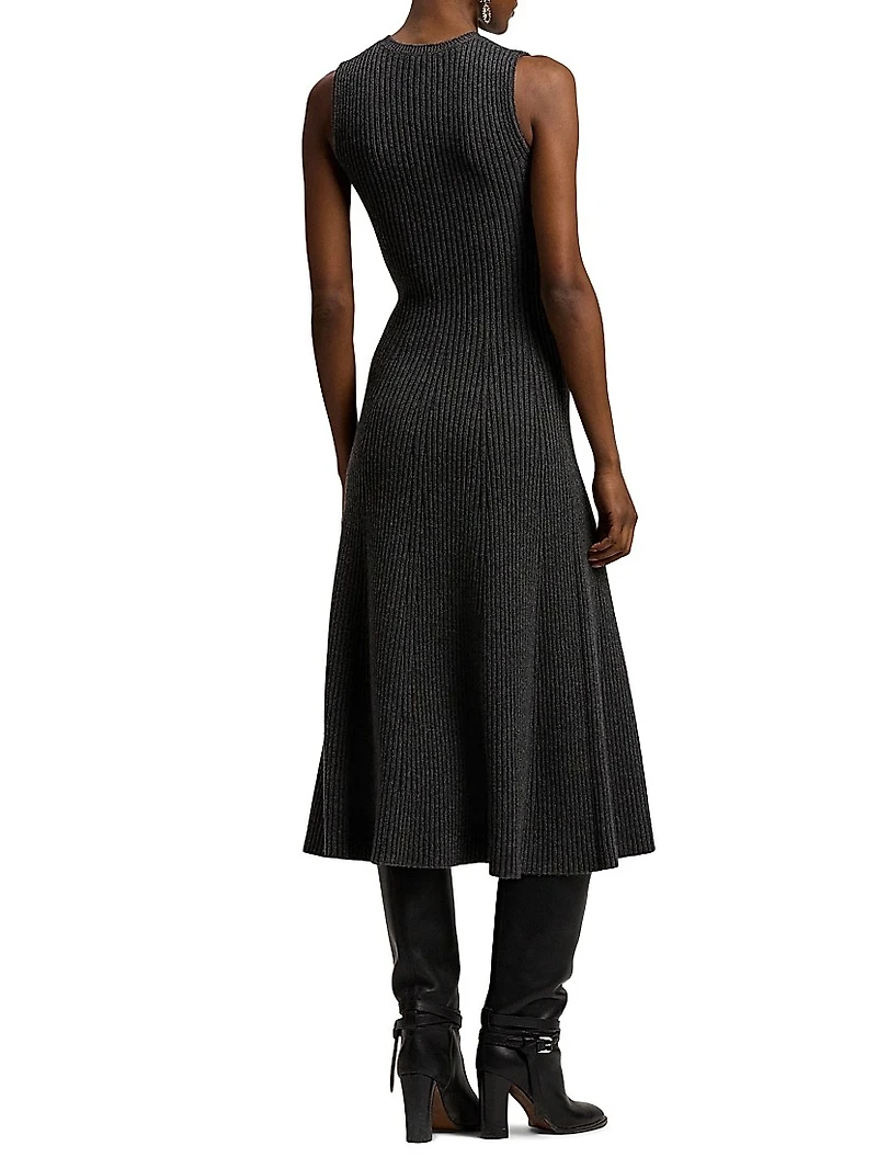 Lofty Cashmere-Blend Midi-Sweaterdress