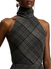 Chilton Plaid Sleeveless Wool Top