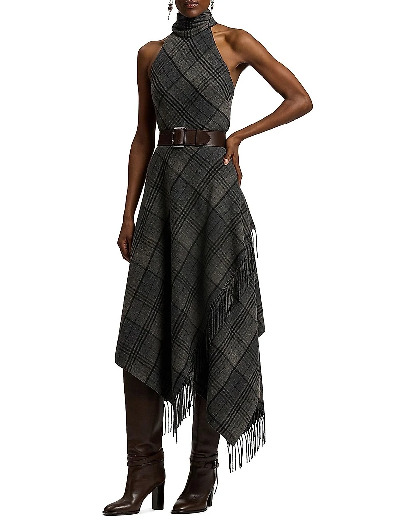 Chilton Plaid Sleeveless Wool Top