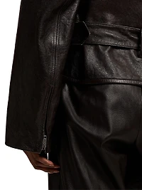 Silvester Lamb-Shearling Moto Jacket